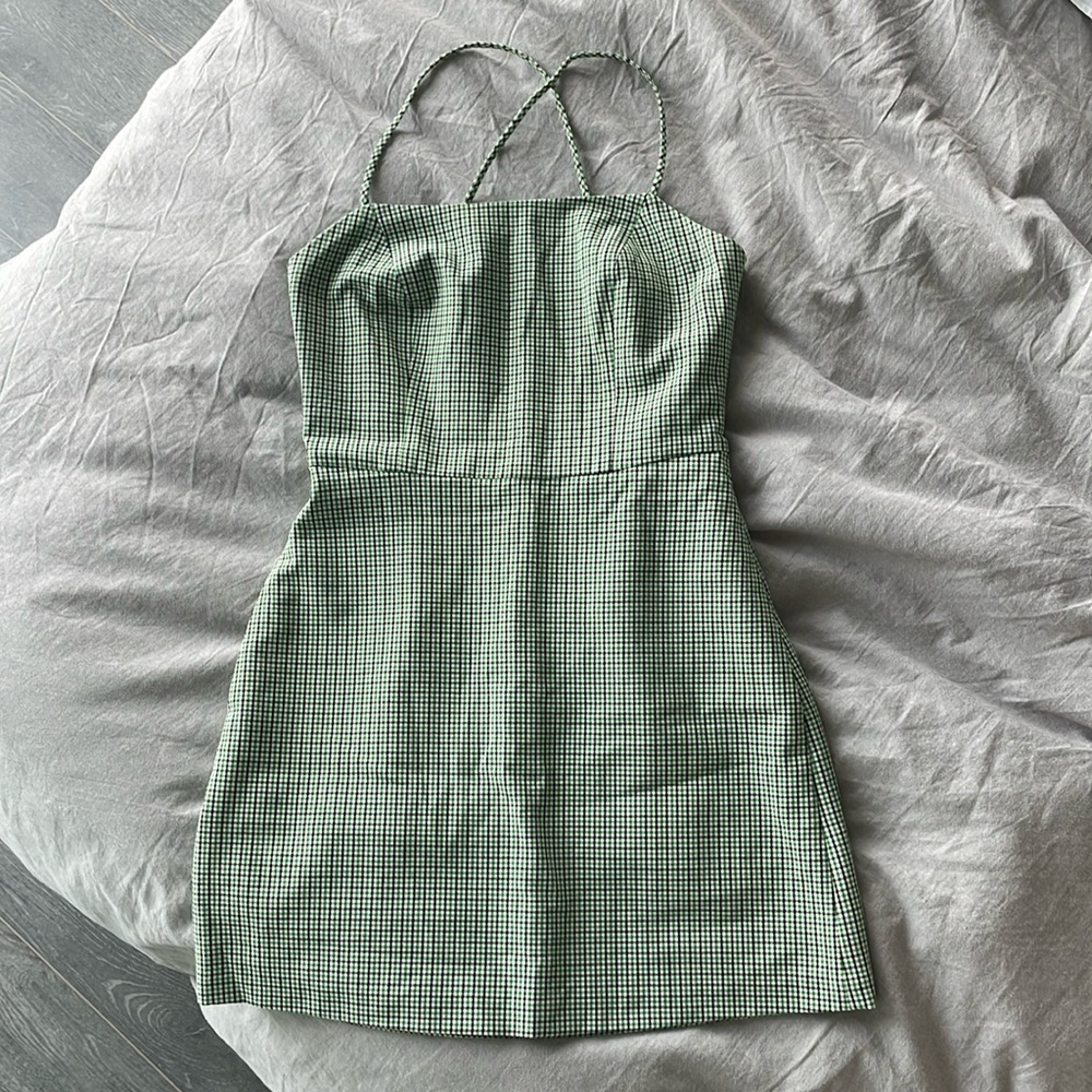 Wilfred Green Gingham Dress (Modified)